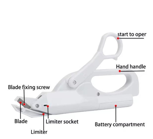 Electric Scissors Shears Safe Handheld Fabric Sewing Cutting Machine